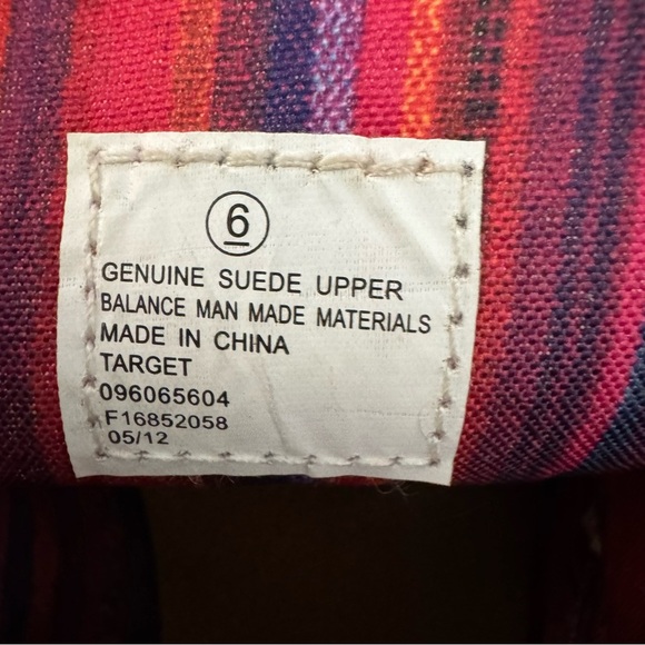 Mossimo Women’s Moccasins With Fringe Made With Suede Size 6 Tan Rubber Soles - Picture 7 of 7